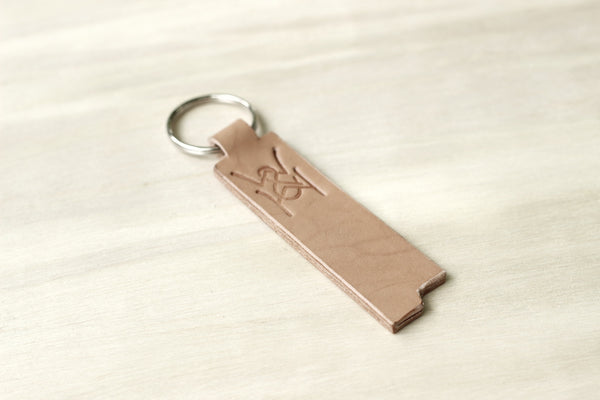 W&H Cutout Keychain in Blonde