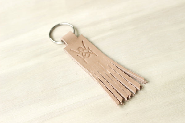 W&H Tassel Keychain in Blonde