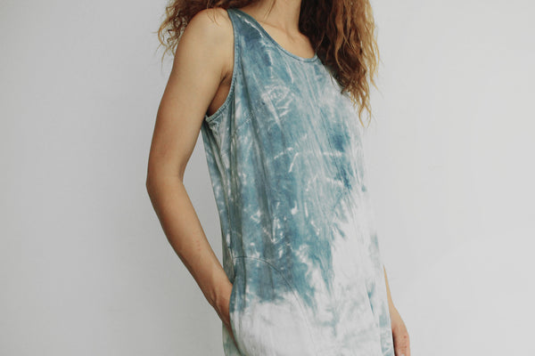 The Maxi Denim Coverall Dress