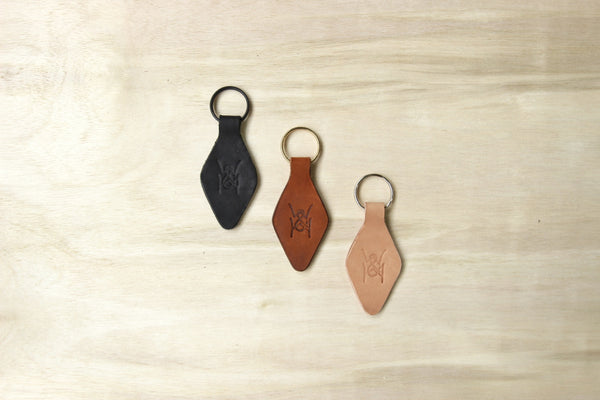 W&H Hotel Room Keychain in Black