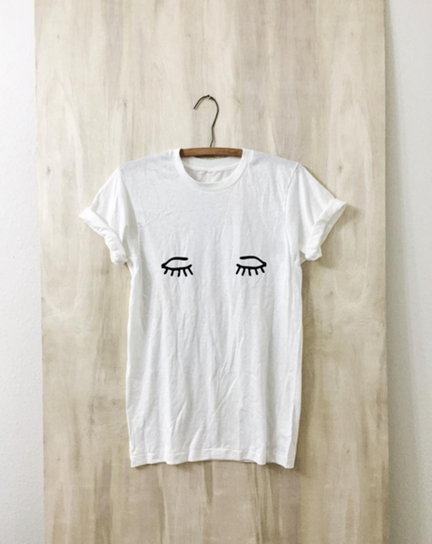 W&H Vintage Screenprint Tee - Eyes