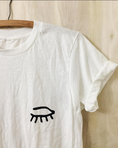 W&H Vintage Screenprint Tee - Eyes