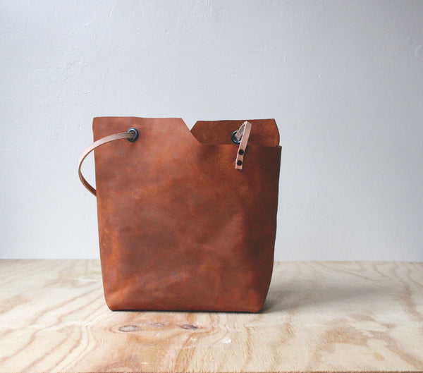 Leather Catch-All Sac