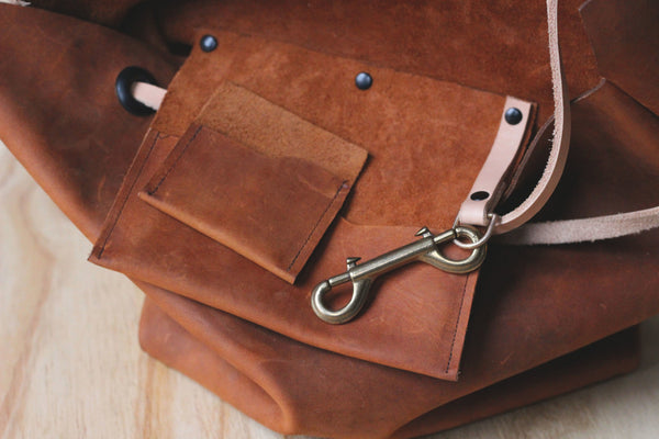 Leather Catch-All Sac