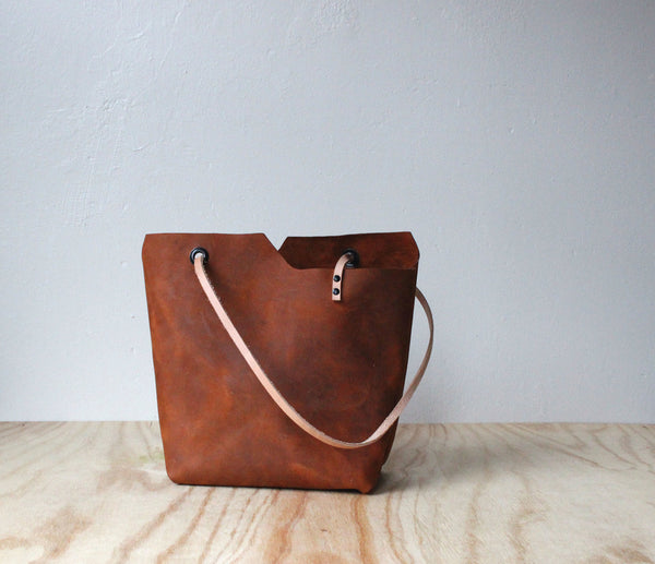 Leather Catch-All Sac
